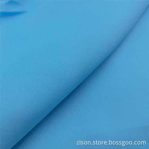 Skin-friendly Dyed Plain Polyester Pongee Baby Blue Fabrics
